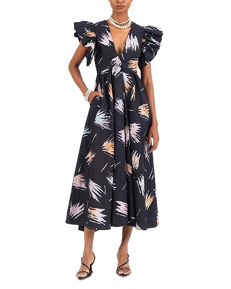 Busayo Feola Midi Dress In Black