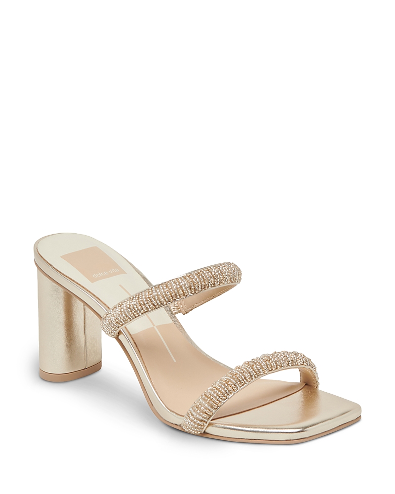 Dolce Vita Women's Nolah Beaded Block-heel Dress Sandals