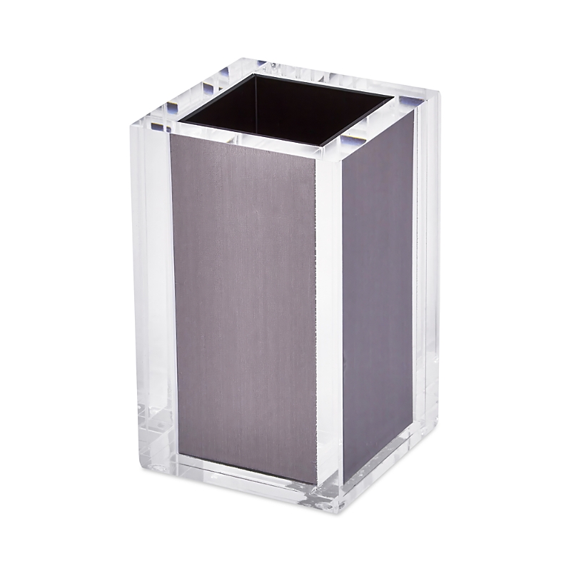 Tizo Lucite Tooth Brush Cup Holder In Gray