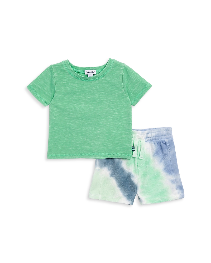 Splendid Boys' Seaweed Tee & Tie Dyed Shorts Set - Baby