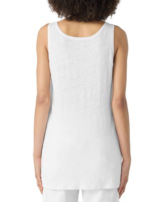 Scoop Neck Linen Tunic