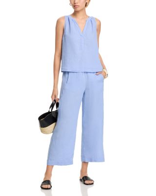 Linen V Neck Tank Top