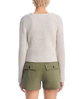 V Neck Tie Front Cardigan 