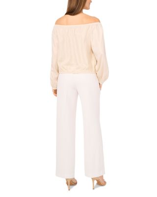 Off The Shoulder Tie Hem Top