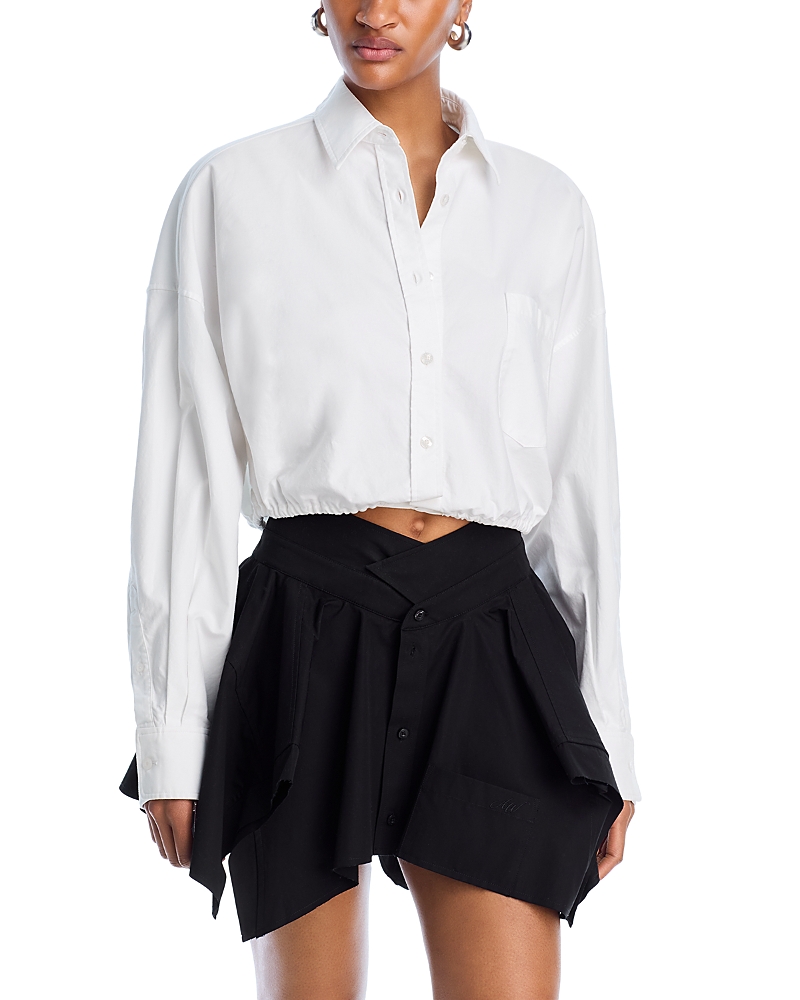 Alexanderwang.t alexanderwang. t Drawstring Hem Poplin Shirt
