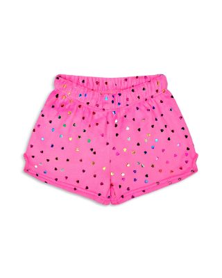 Girls' Bright Foil Heart Plush Shorts - Little Kid, Big Kid