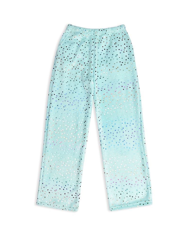 Shop Iscream Girls' Foil Stars Plush Pants - Big Kid In Multi