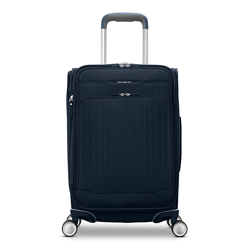Samsonite Silhouette 18 Softside Carry On Spinner Suitcase In Deep Navy