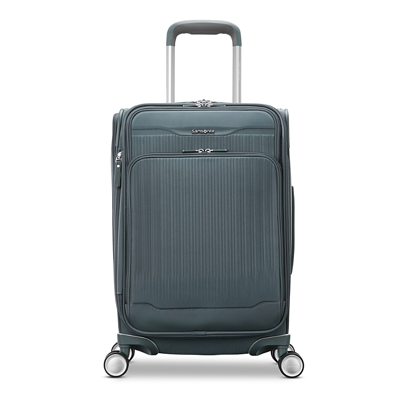 Samsonite Silhouette 18 Softside Carry On Spinner Suitcase In Slate Blue