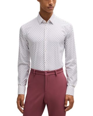 BOSS - Hank Kent Slim Fit Button Front Shirt