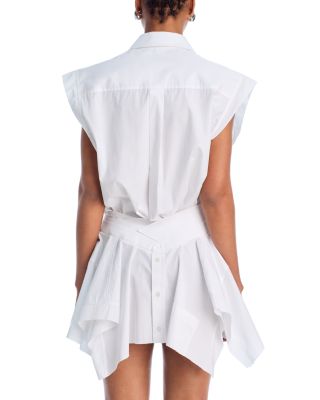 Cut Off Double Shirt Dress