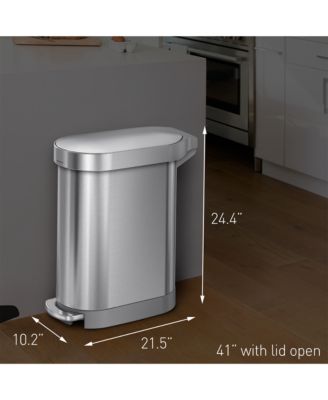 45 Liter Slim Liner Rim Kitchen Trash Can