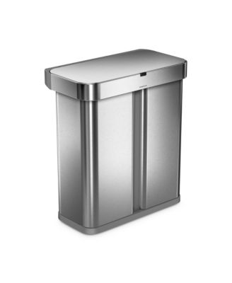 58 Liter Sensor Recycling Trash Can with Liner Pocket