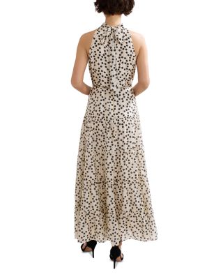 Nita Spot Print Maxi Dress