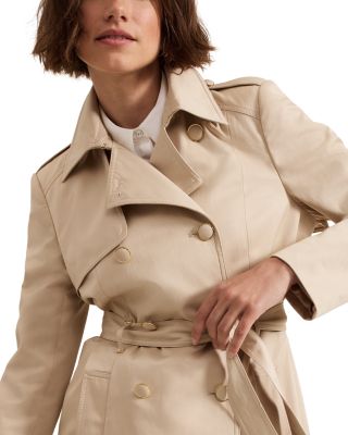 Cheryl Fitted Trench Button Up Jacket