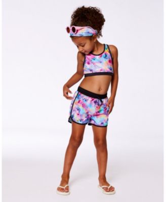 Girls' Printed Swim Shorts - Big Kid