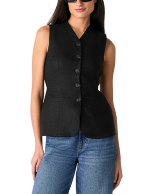 Whistles - Molly Linen Waistcoat