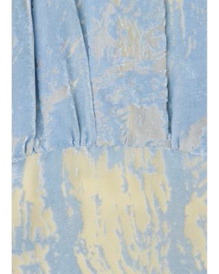 Devore Swirl Velvet Midi Dress