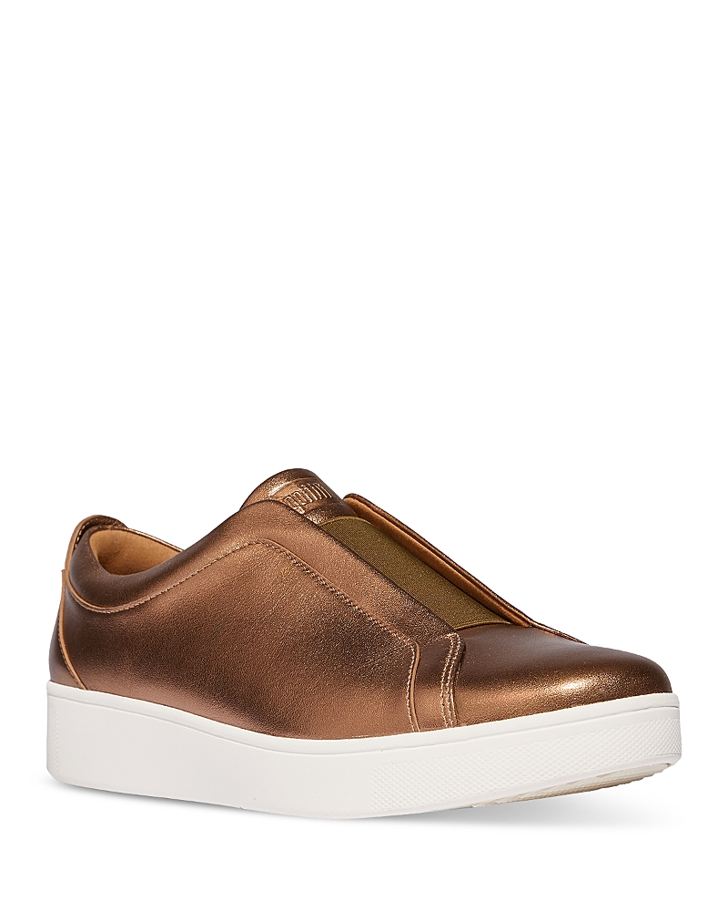 Fitflop Rally Metallic Slip-on Sneaker In Bronze Mix