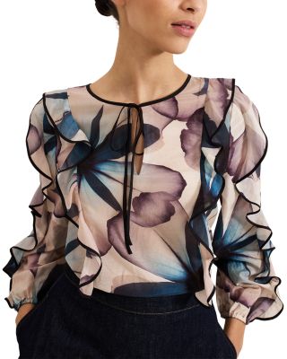 Cosmos Ruffle Blouse