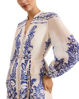 Pia Floral Button Mini Dress