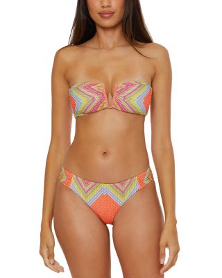 BECCA® by Rebecca Virtue - Summer Sunrise Bandeau Bikini Top & Summer Sunrise Hipster Bikini Bottom