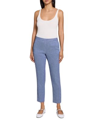 Classic Slim Leg Linen Pants