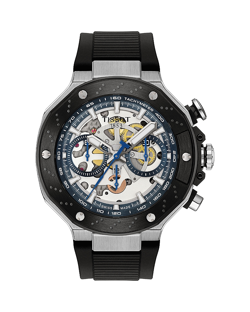 Tissot T-race Chronograph, 45mm In Black/black