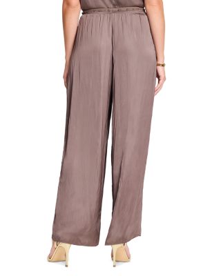Glossy Sheen Pull On Pants