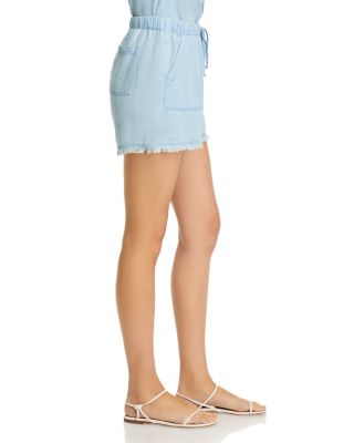 Chambray Tie Waist Shorts - Exclusive