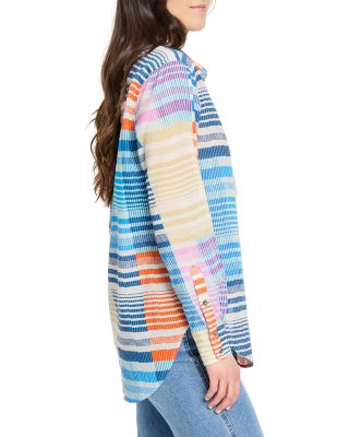 Sunset Stripe Boyfriend Shirt