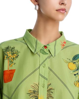 Classic Button Down Shirt & Ruffle Power Pareo™