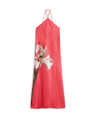 Ajima Floral Halterneck Maxi Dress