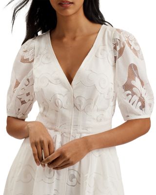 Agnel Lace Midi Dress