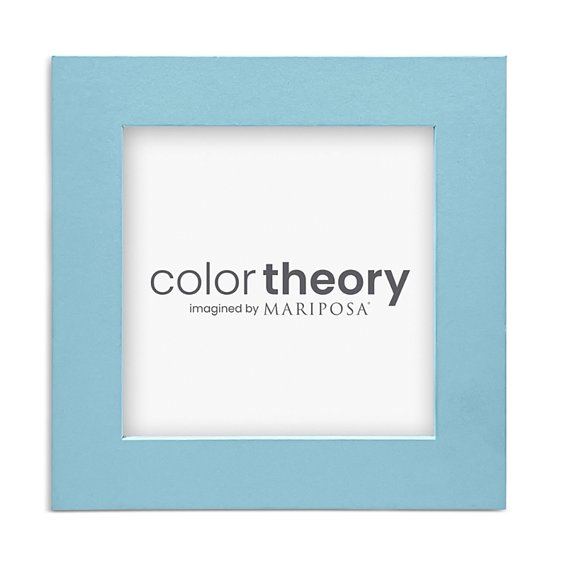Mariposa Double Sided Sky Blue And Meadow Green Frame, 4 X 4 In Sky Blue Meadow Green