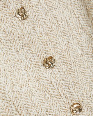 Vulpa Tailored Boucl&eacute; Fitted Cropped Jacket