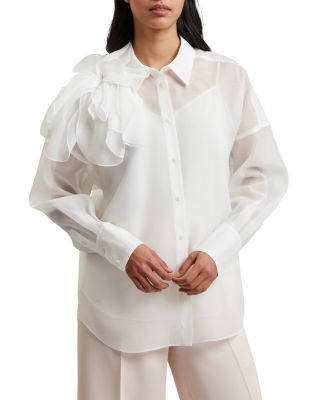 Lanyaa Organza Rosette Blouse