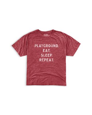 Boys' Playground Eat Sleep Repeat Tee - Little Kid