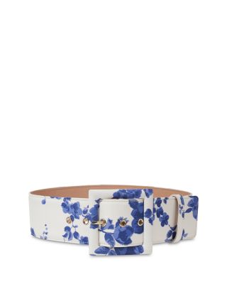 Carolina Herrera - Icon Leather Floral Print Belt