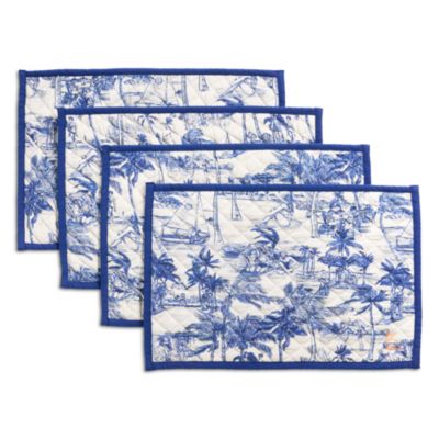 Quilted Reversible Placemat, Set of 4