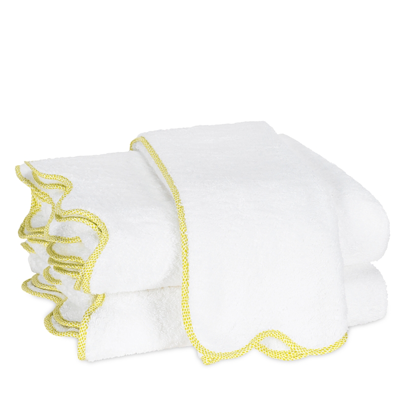Matouk Jasper Wash Cloth In Lemon