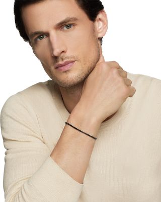 Box Chain Bracelet with Stainless Steel and Sterling Silver, 2.7mm