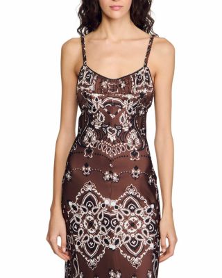 Bandanna Print Maxi Dress