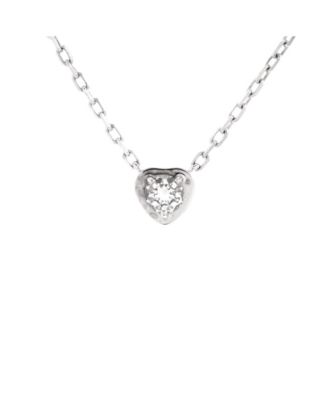 Pre-Owned Cartier - D'Amour Heart Pendant Necklace 18K White Gold with Diamond