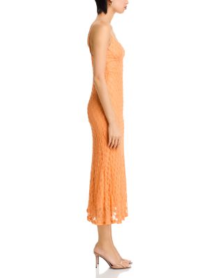 Adoni Floral Mesh Midi Slip Dress