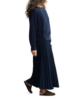 Pleated Maxi Skirt