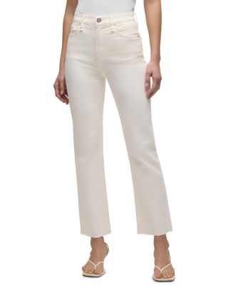 Hudson Women's Remi High Rise Straight Leg Ankle Jeans - Vintage Feel Denim