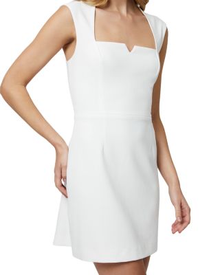 Whisper Notched Neck Mini Dress