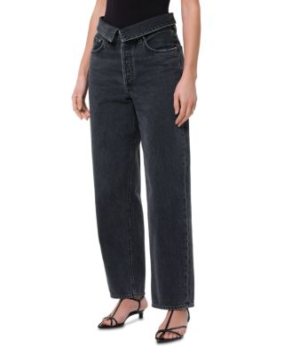 Echo Tapered Foldover Jeans in Zephyr