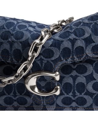 Chain Tabby Shoulder Bag in Signature Denim